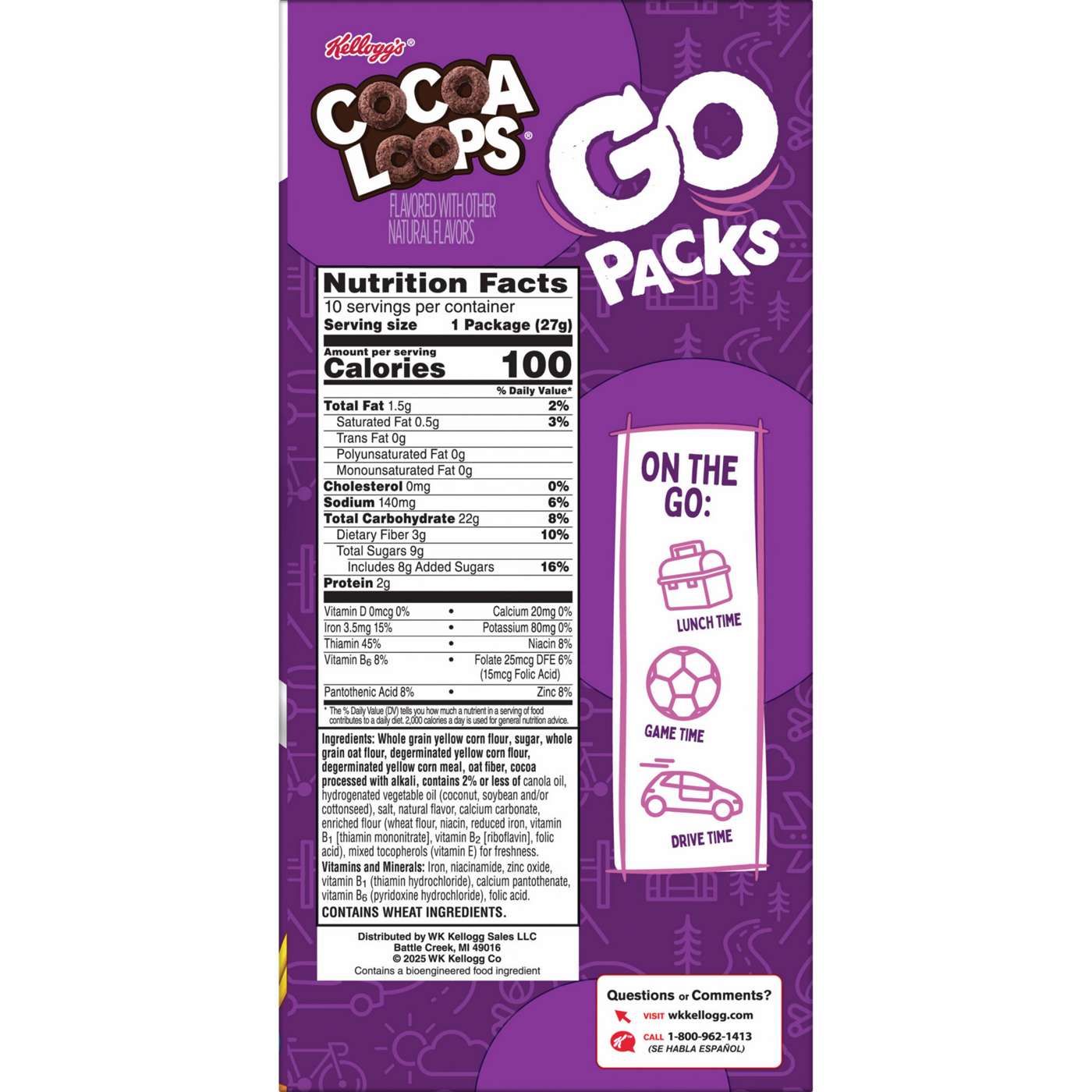 Kellogg's Cocoa Loops Go Pack Cereal Pouches; image 9 of 9