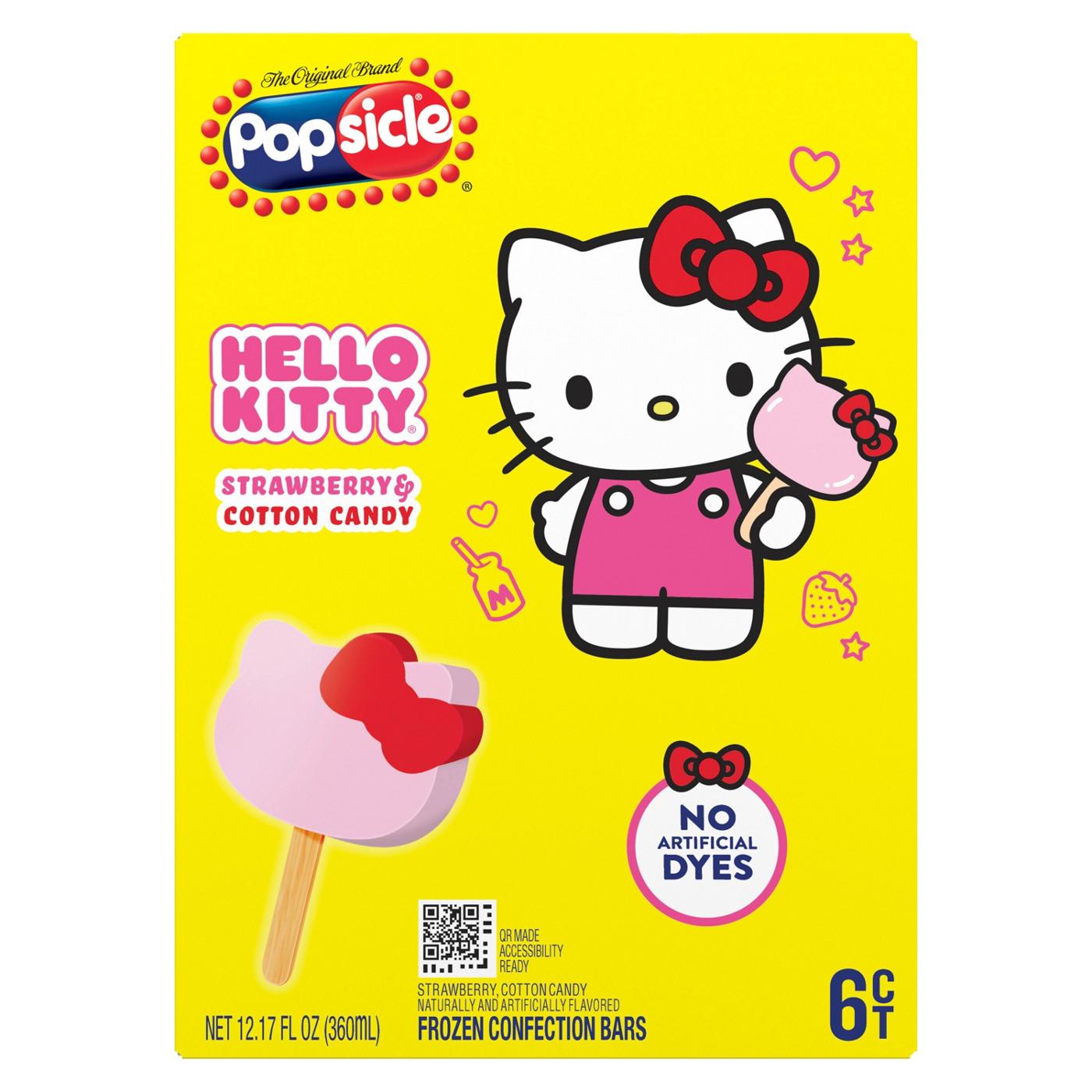 Popsicle Hello Kitty Strawberry & Cotton Candy Bars - Shop Bars & pops ...