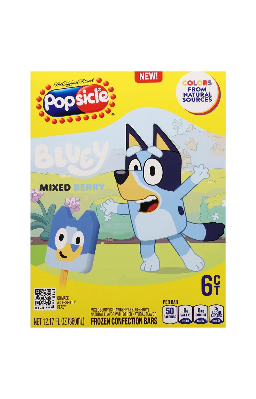 Popsicle Bluey Mixed Berry Bars; image 1 of 3