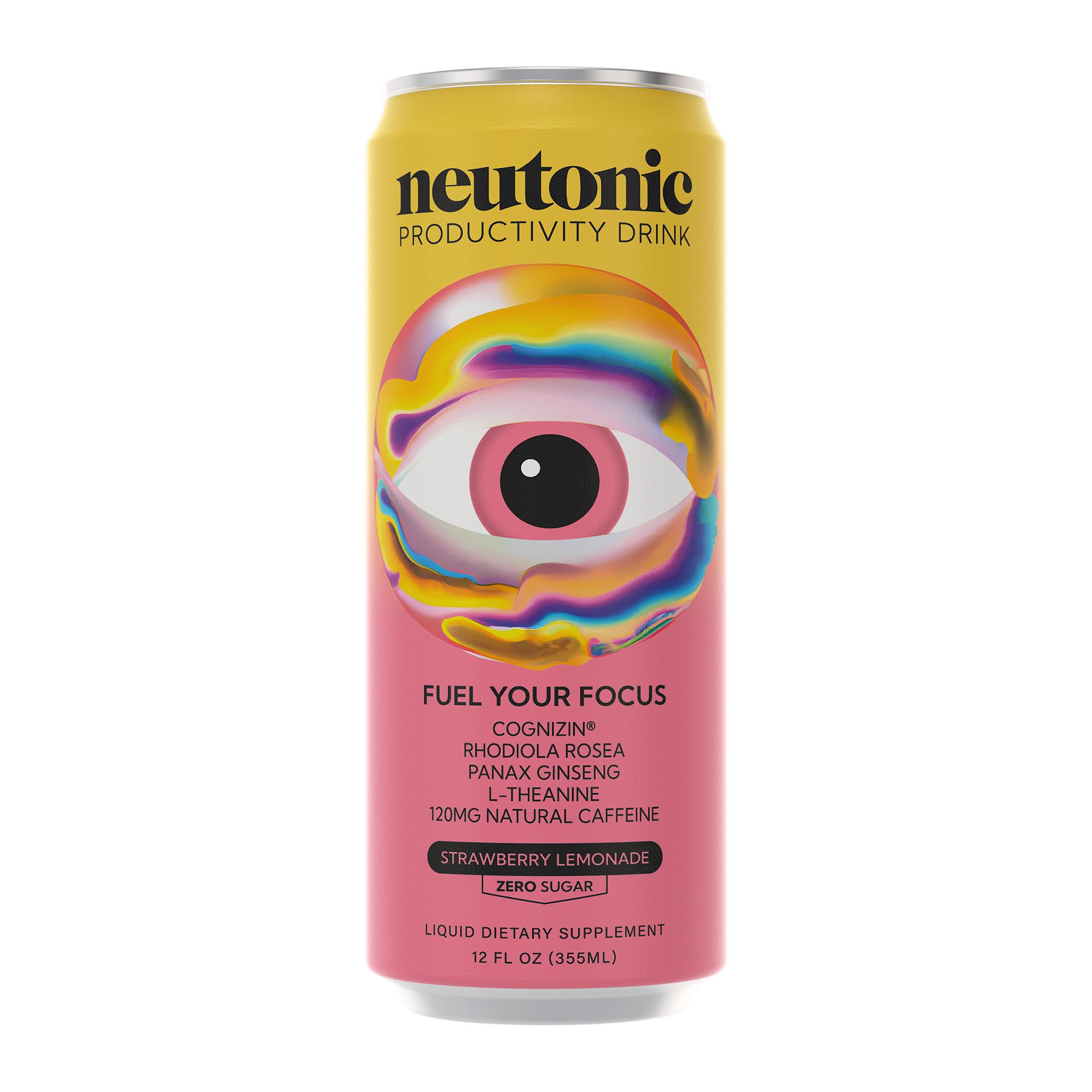 Neutonic Productivity Drink - Strawberry Lemonade, 12 oz | Central