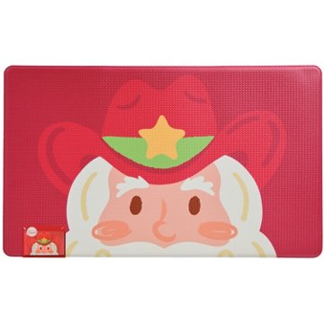 Destination Holiday Anti-Fatigue Kitchen Mat - Peekaboo Santa, 18" x 30"