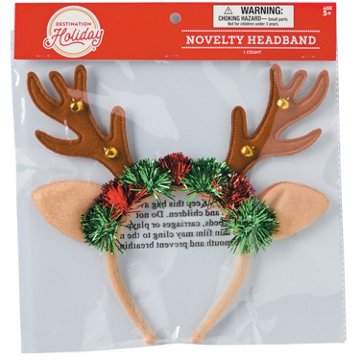 Destination Holiday Reindeer Bells Headband