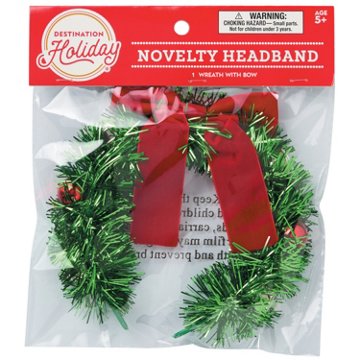 Destination Holiday Christmas Wreath Novelty Headband