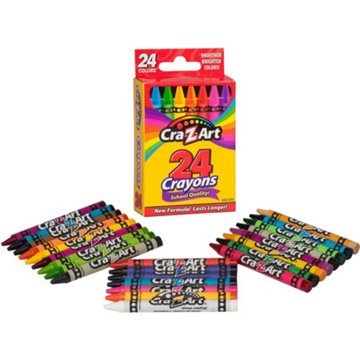 Cra-Z-Art Crayons, 24 pk