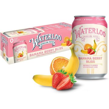 Waterloo Banana Berry Bliss Sparkling Water 12 pk Cans