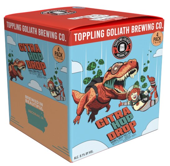 Toppling Goliath Brewing Citra Hop Drop Double IPA 4 pk Cans - Shop ...