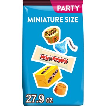 Hershey's, Reese's, Whoppers, Milk Duds & Rolo Assorted Miniature Size Candy - Party Pack