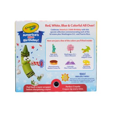 Crayola Crayons America's 250th Birthday, 64 ct