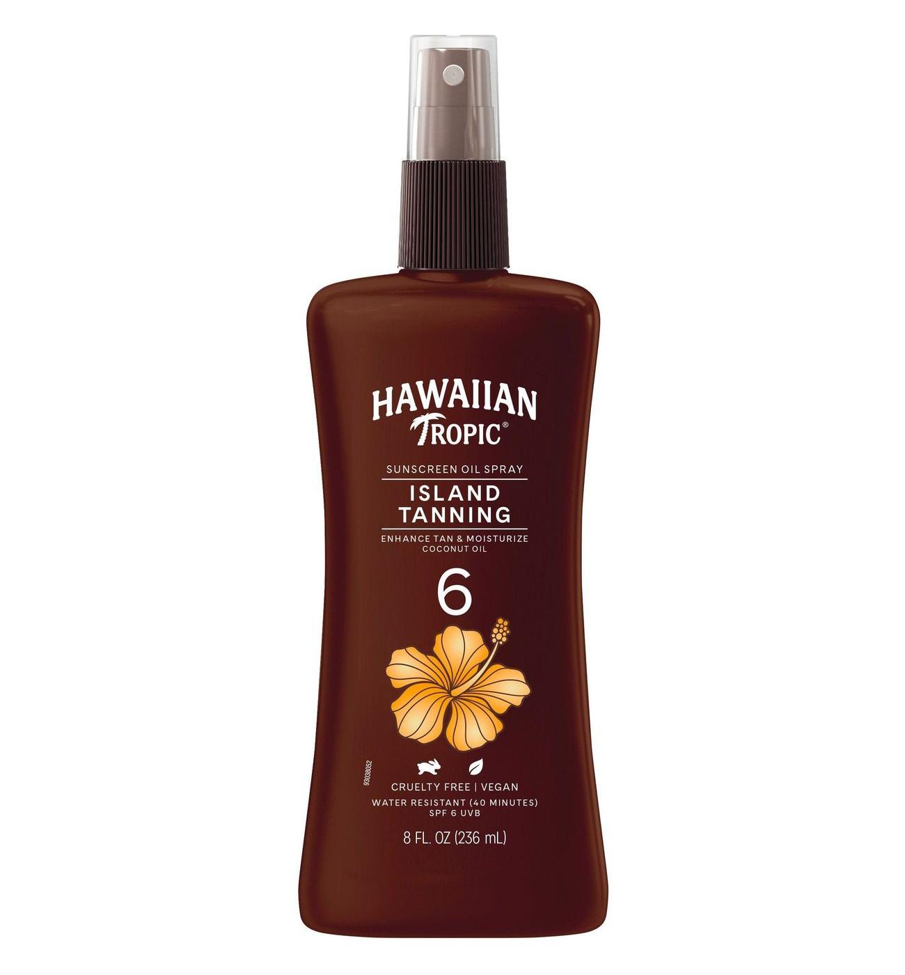 Hawaiian Tropic Island Tanning Sunscreen Oil Spray - SPF 6; image 2 of 3