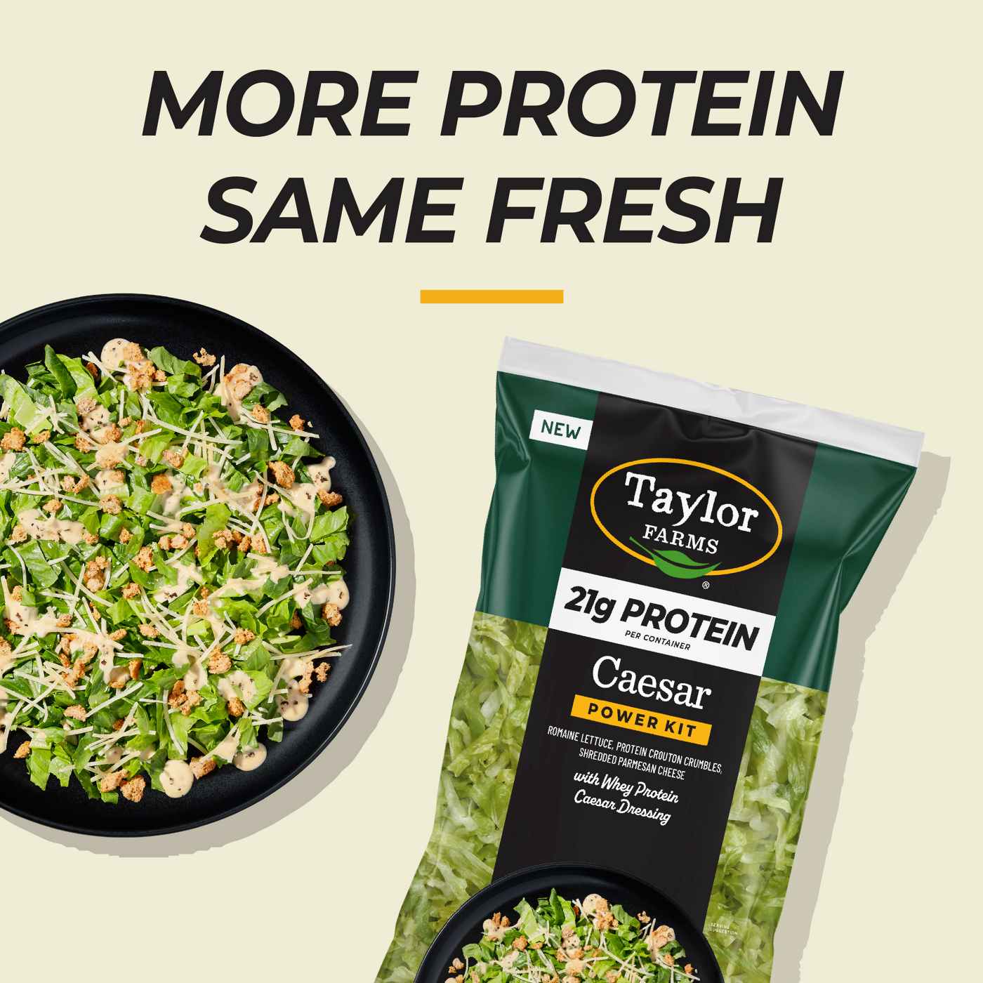 Taylor Farms Protein Caesar Chopped Salad Kit; image 2 of 6