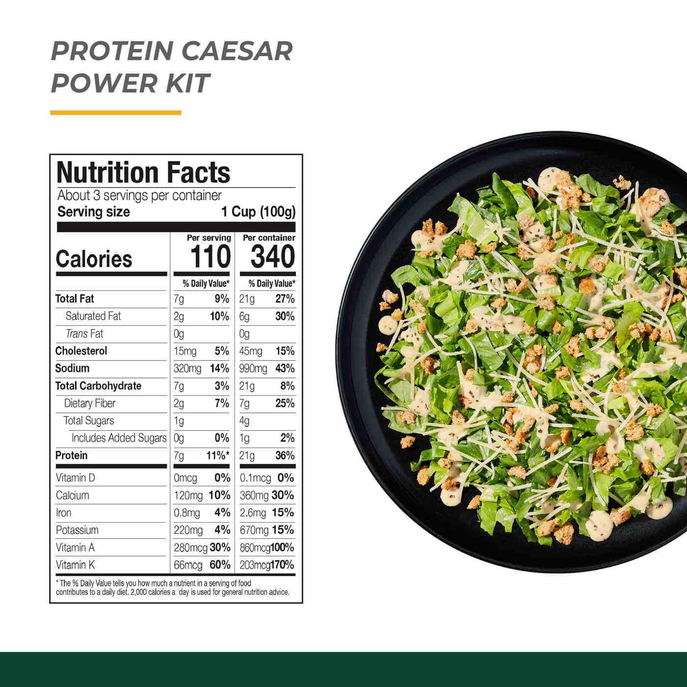 Taylor Farms Protein Caesar Chopped Salad Kit; image 4 of 6