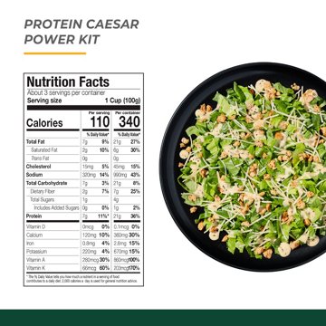 Taylor Farms Protein Caesar Chopped Salad Kit, 10.95 oz