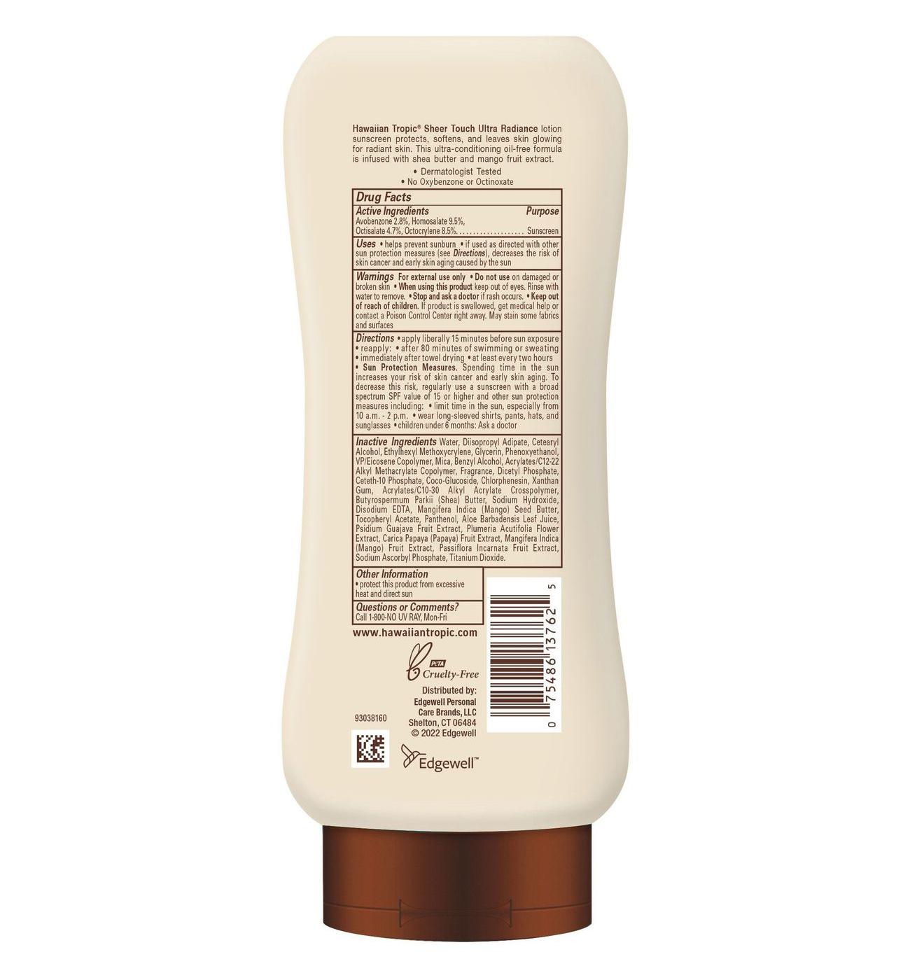 Hawaiian Tropic Sheer Touch Sunscreen Lotion - SPF 70; image 2 of 2