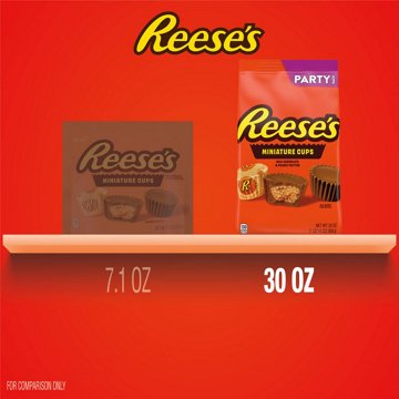 Reese's Miniatures Milk Chocolate Peanut Butter Cups, Candy Party Pk