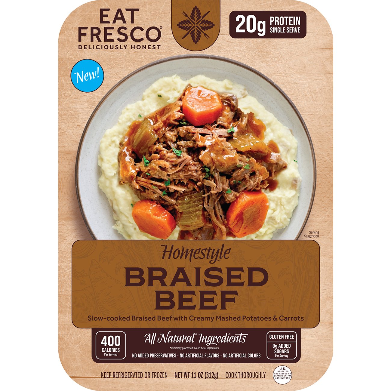 Eat Fresco 20g Protein Homestyle Braised Beef - Shop Entrees & sides at ...