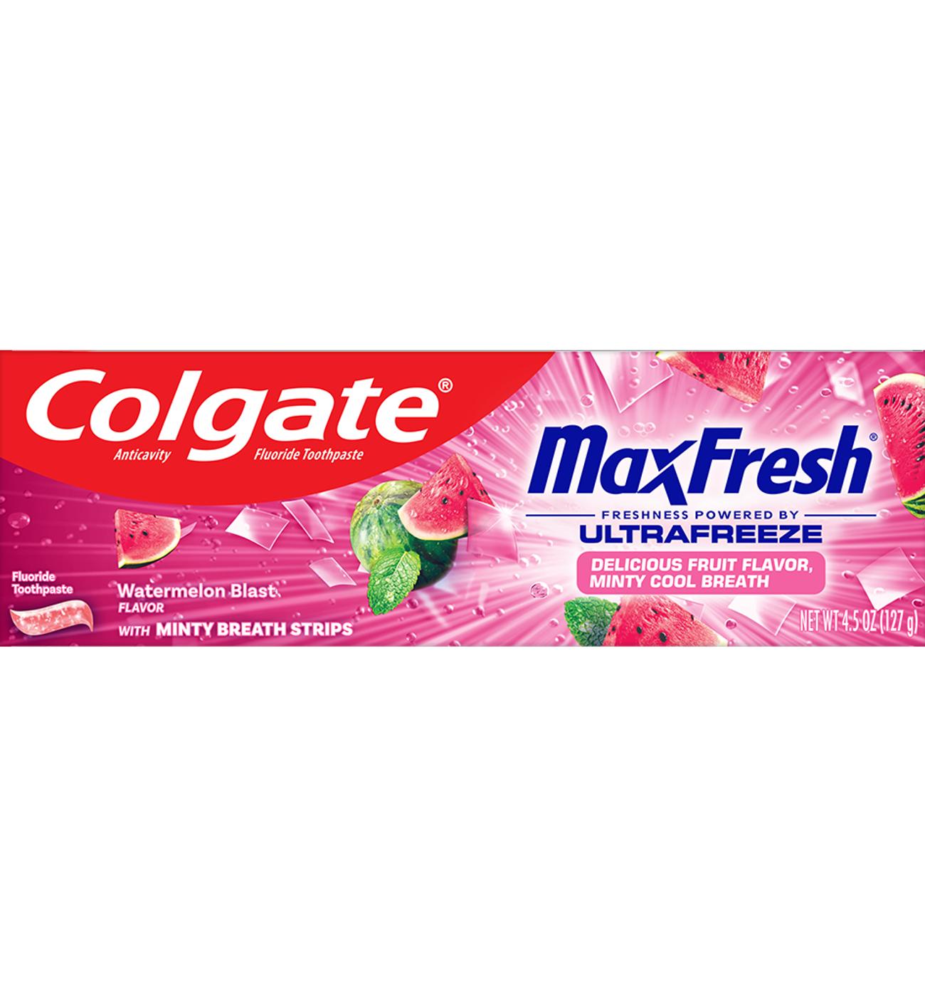 Colgate Max Fresh Toothpaste - Watermelon Blast with Mint; image 1 of 3