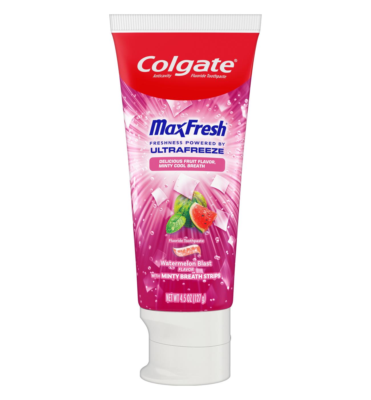 Colgate Max Fresh Toothpaste - Watermelon Blast with Mint; image 2 of 3