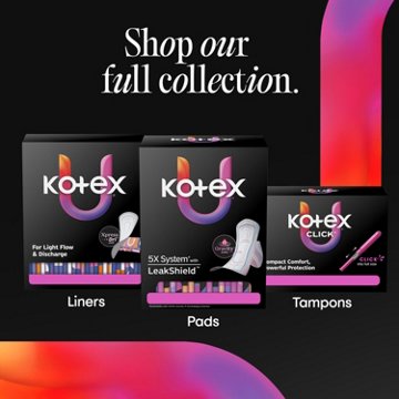 Kotex Absorbent Wrapped Liners - Light Absorbency, Regular Length