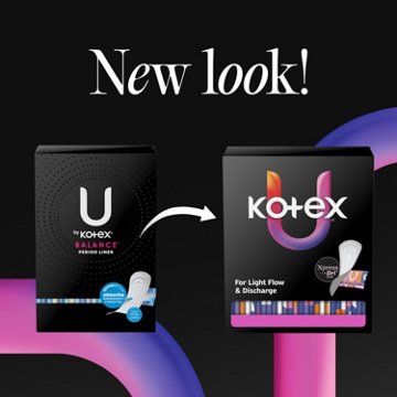 Kotex Absorbent Flat Liners, Light Absorbency, Regular Length