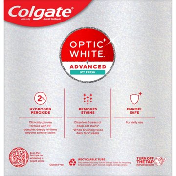 Colgate Optic White Advanced Toothpaste - Icy Fresh , 3 pk