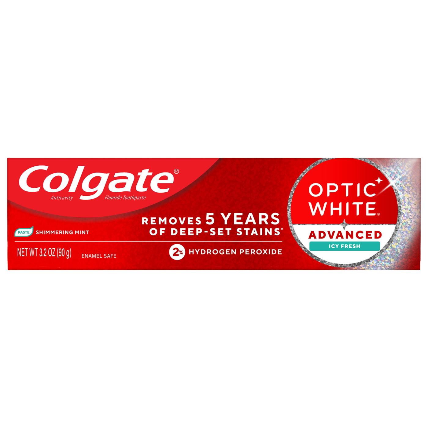 Colgate Optic White Advanced Toothpaste - Icy Fresh , 3 pk; image 3 of 3