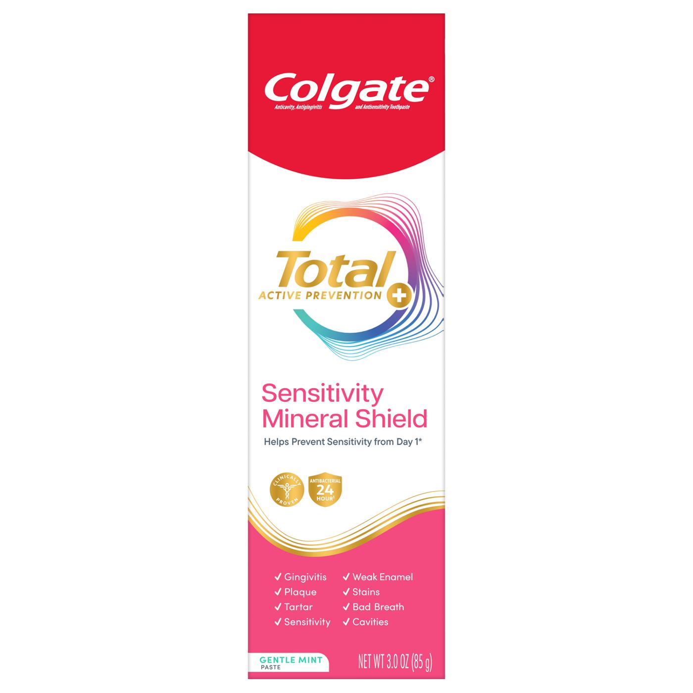 Colgate Total Active Prevention Sensitivity Mineral Shield Toothpaste - Gentle Mint; image 1 of 4