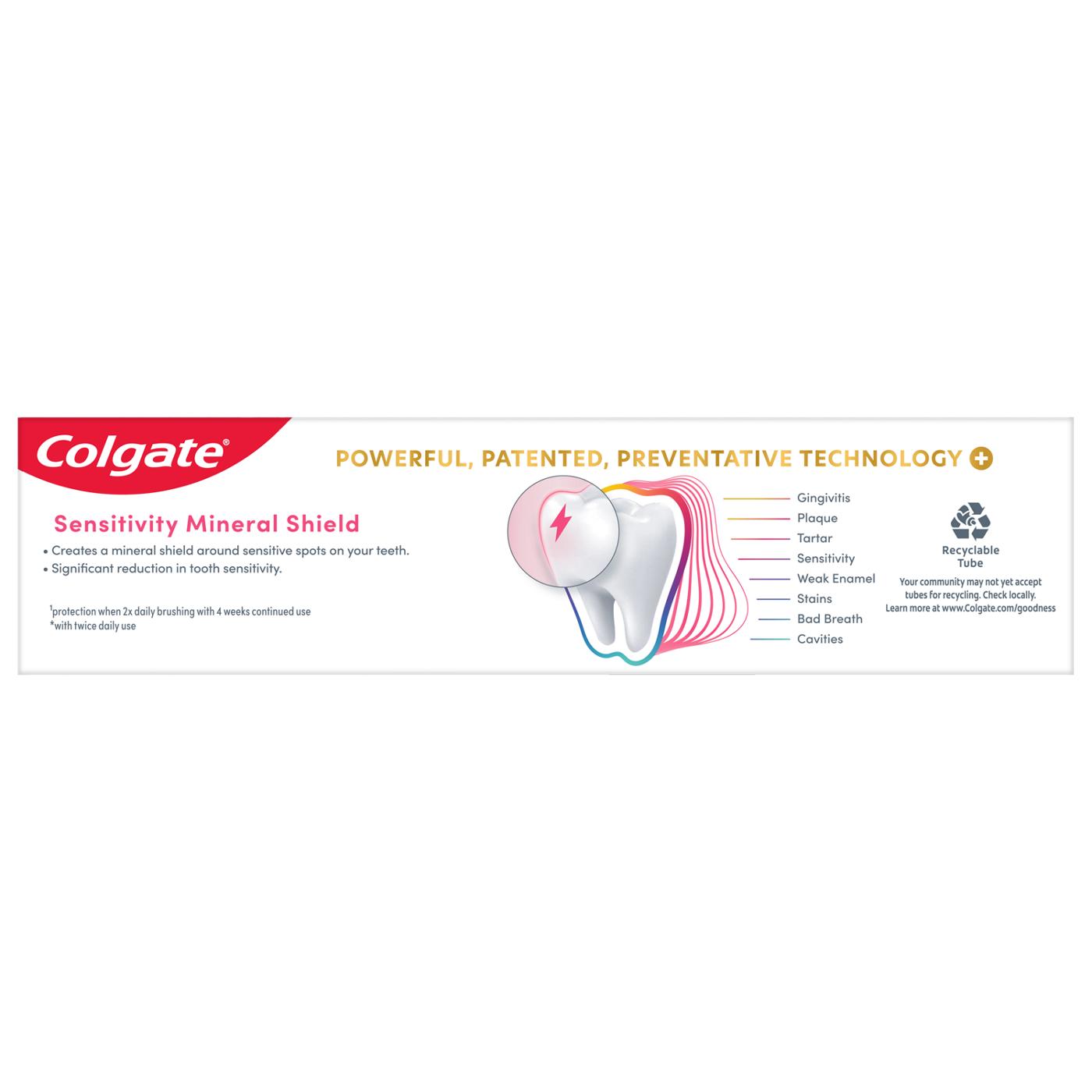Colgate Total Active Prevention Sensitivity Mineral Shield Toothpaste - Gentle Mint; image 3 of 4