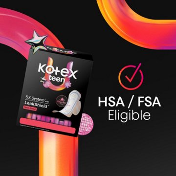 Kotex Ultra Thin Teen Pads - Heavy Absorbency