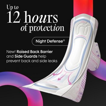 Kotex Ultra Thin Overnight Pads, Extra Heavy Absorbency