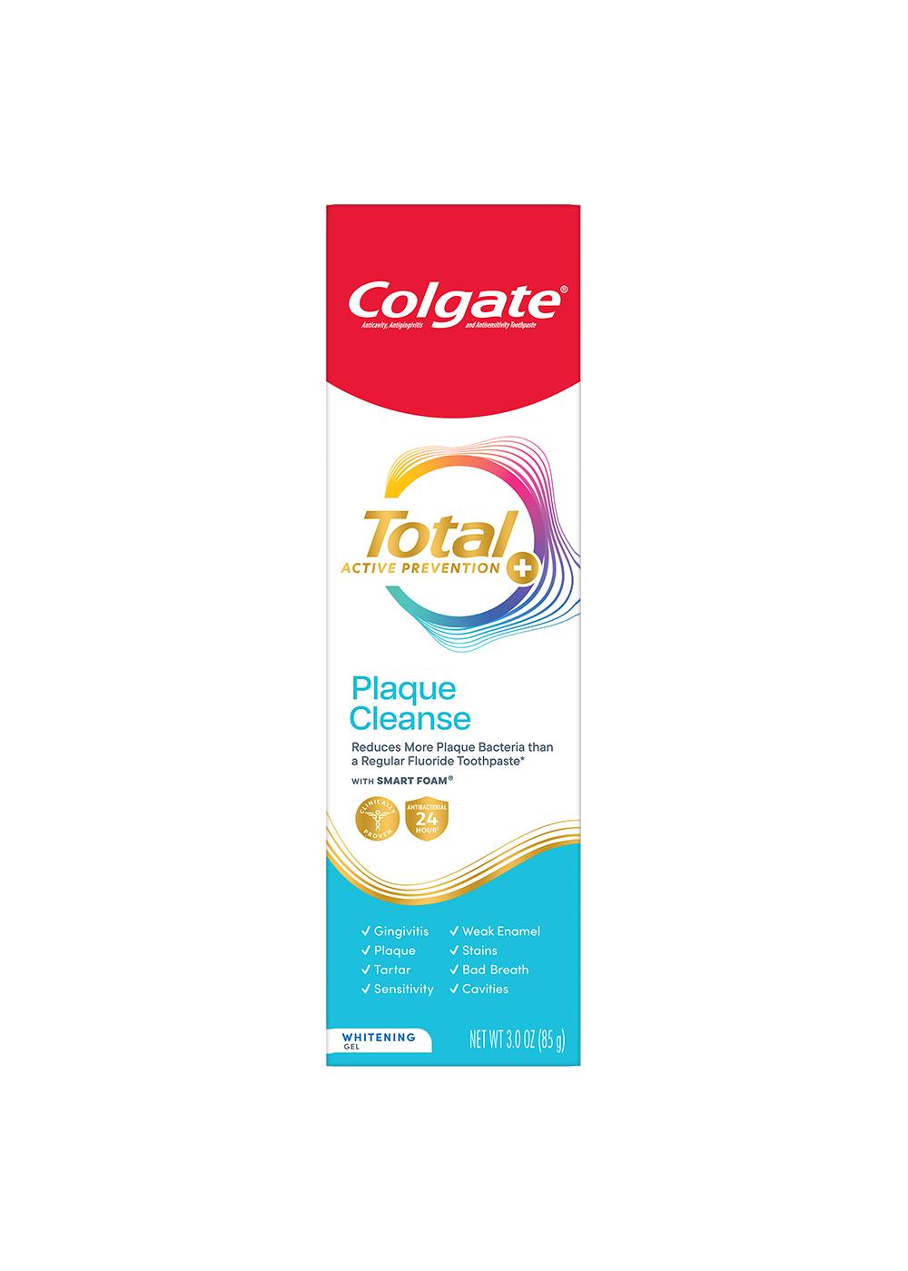 Colgate Total Active Prevention Plaque Cleanse Whitening Gel Toothpaste; image 1 of 3