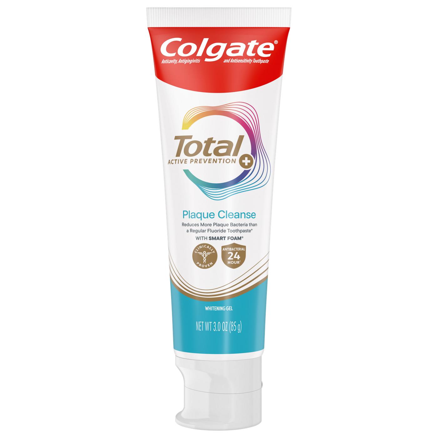 Colgate Total Active Prevention Plaque Cleanse Whitening Gel Toothpaste; image 2 of 3