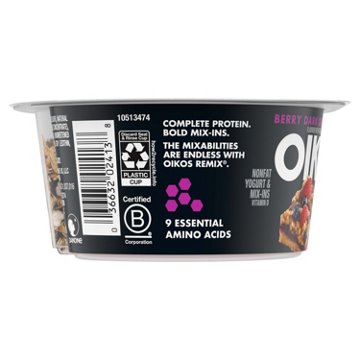 Oikos Remix 11g Protein Berry Dark Chocolate Crisp Greek Yogurt