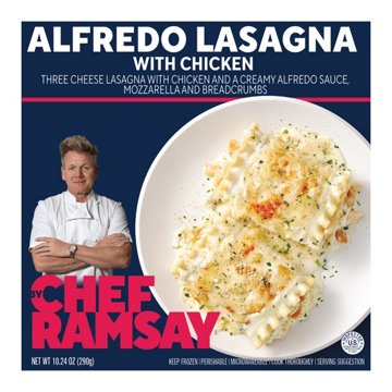 By Chef Ramsay Frozen Alfredo Lasagna with Chicken,