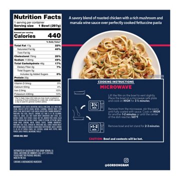 By Chef Ramsay Frozen Chicken Marsala Pasta with Roasted Chicken & Fettuccine