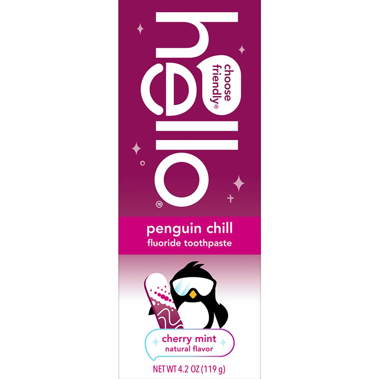 Hello Penguin Chill Toothpaste - Cherry Mint - Shop Toothbrushes at H-E-B
