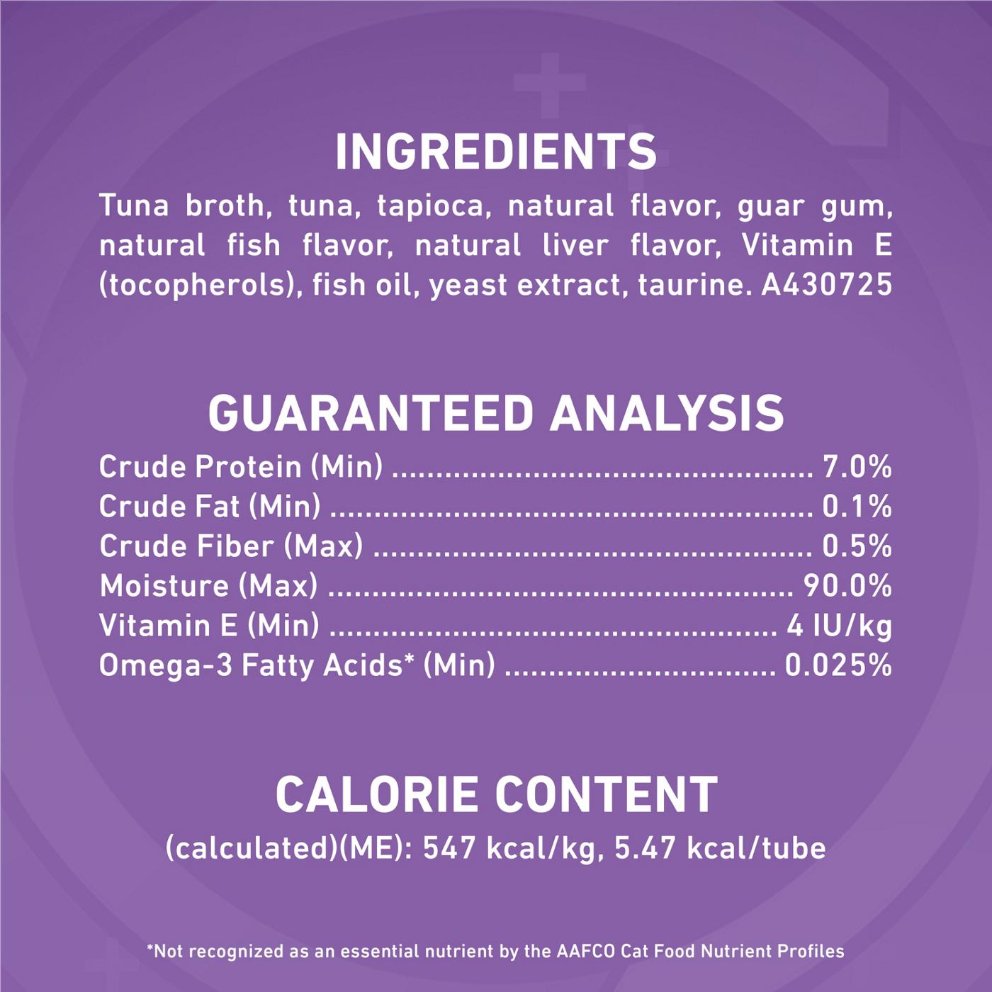 Purina ONE Plus Immune Support Purees With Real Tuna Cat Treat; image 6 of 8