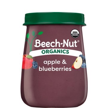Beech-Nut Organics Stage 2 Baby Food - Apple & Blueberry