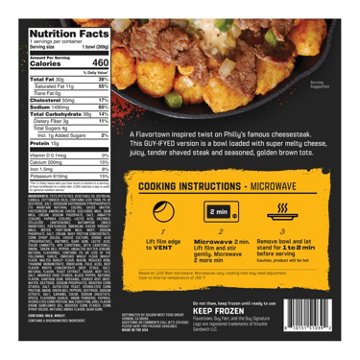 Guy Fieri Flavortown Philly Super Melty Cheesesteak Tots Bowl
