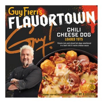 Guy Fieri Flavortown Chili Cheese Dog Loaded Tots