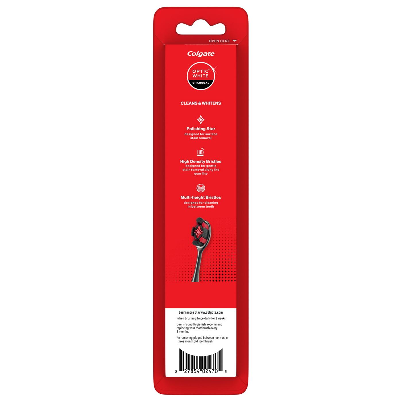 Colgate Optic White Charcoal Toothbrush - Soft; image 3 of 8