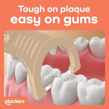 Plackers Gum Defense Floss Picks with Coconut Oil - Refreshing Coconut Flavor, Gentle, 75 ct