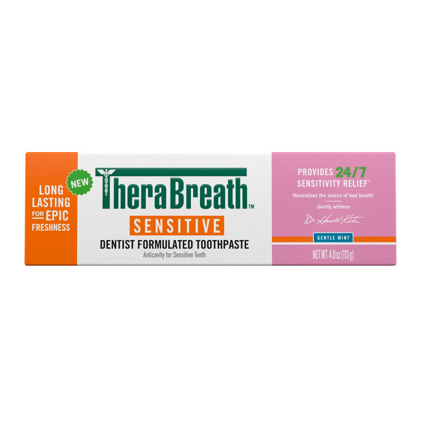 TheraBreath Sensitive Toothpaste - Gentle Mint; image 1 of 3