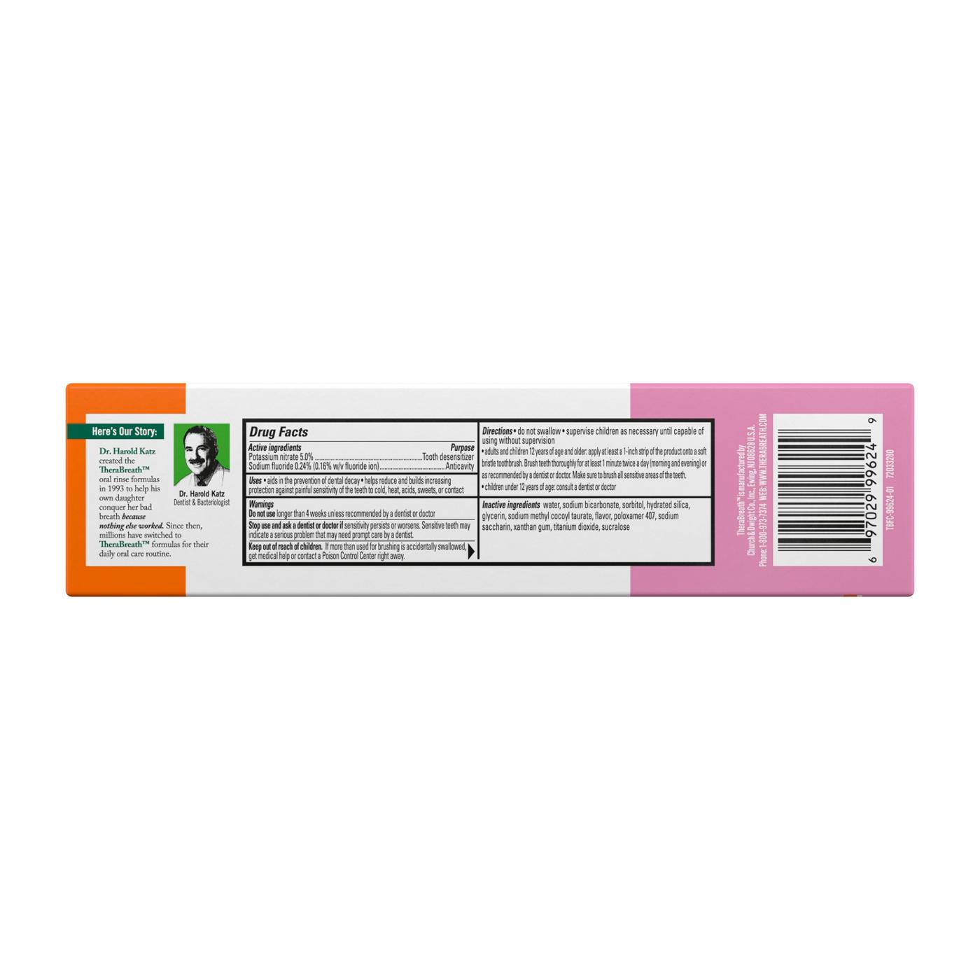 TheraBreath Sensitive Toothpaste - Gentle Mint; image 2 of 3