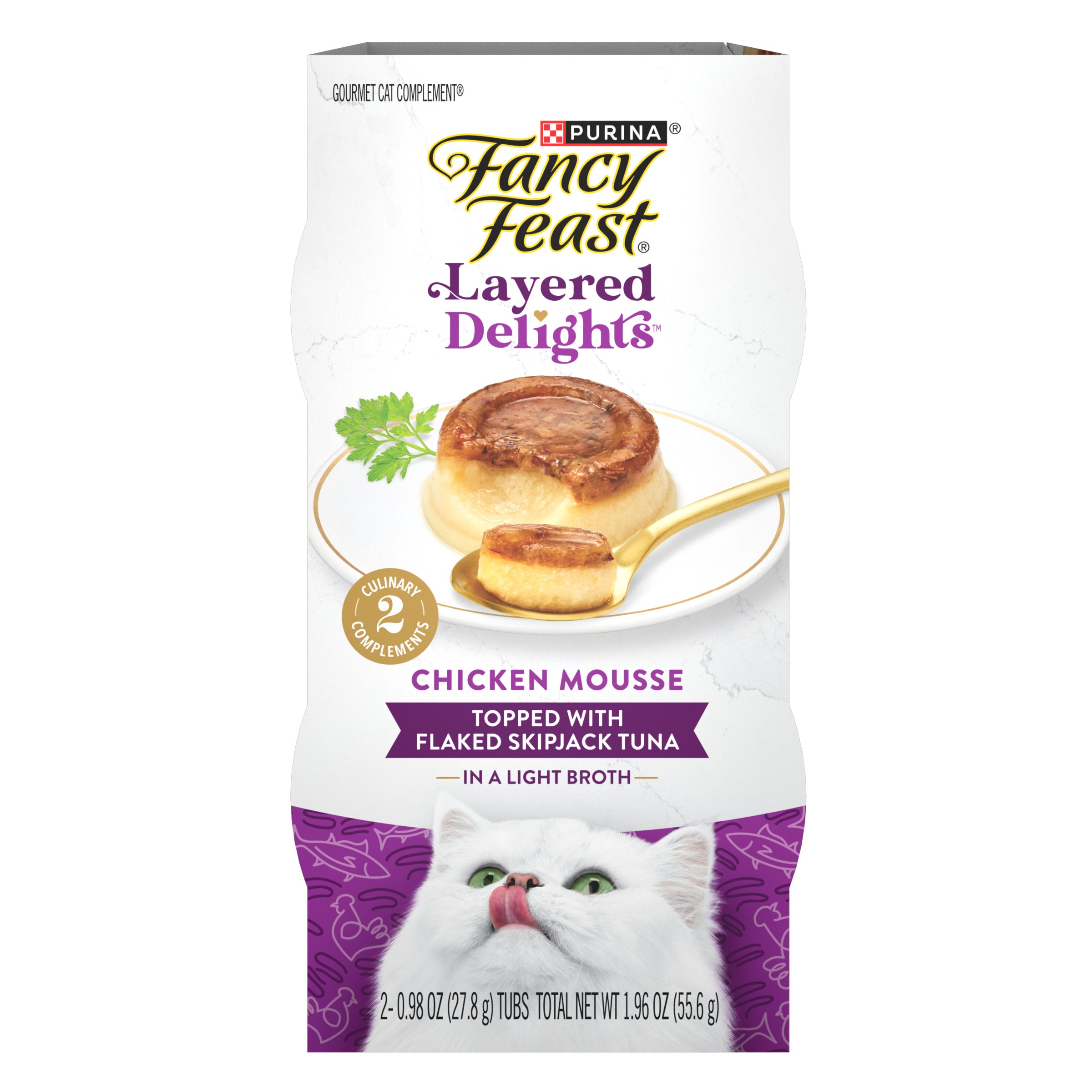 Fancy Feast Purina Layered Delights Wet Cat Treats - Chicken