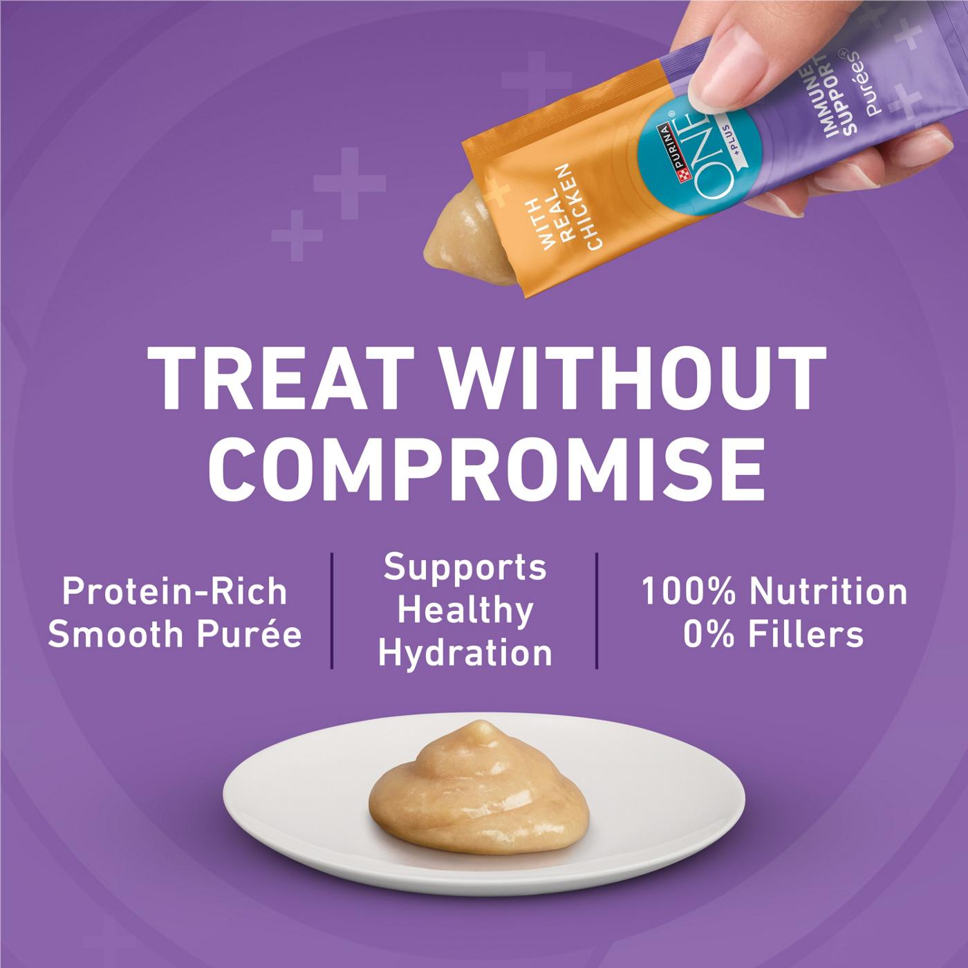 Purina ONE Plus Immune Support Purees With Real Chicken; image 8 of 8