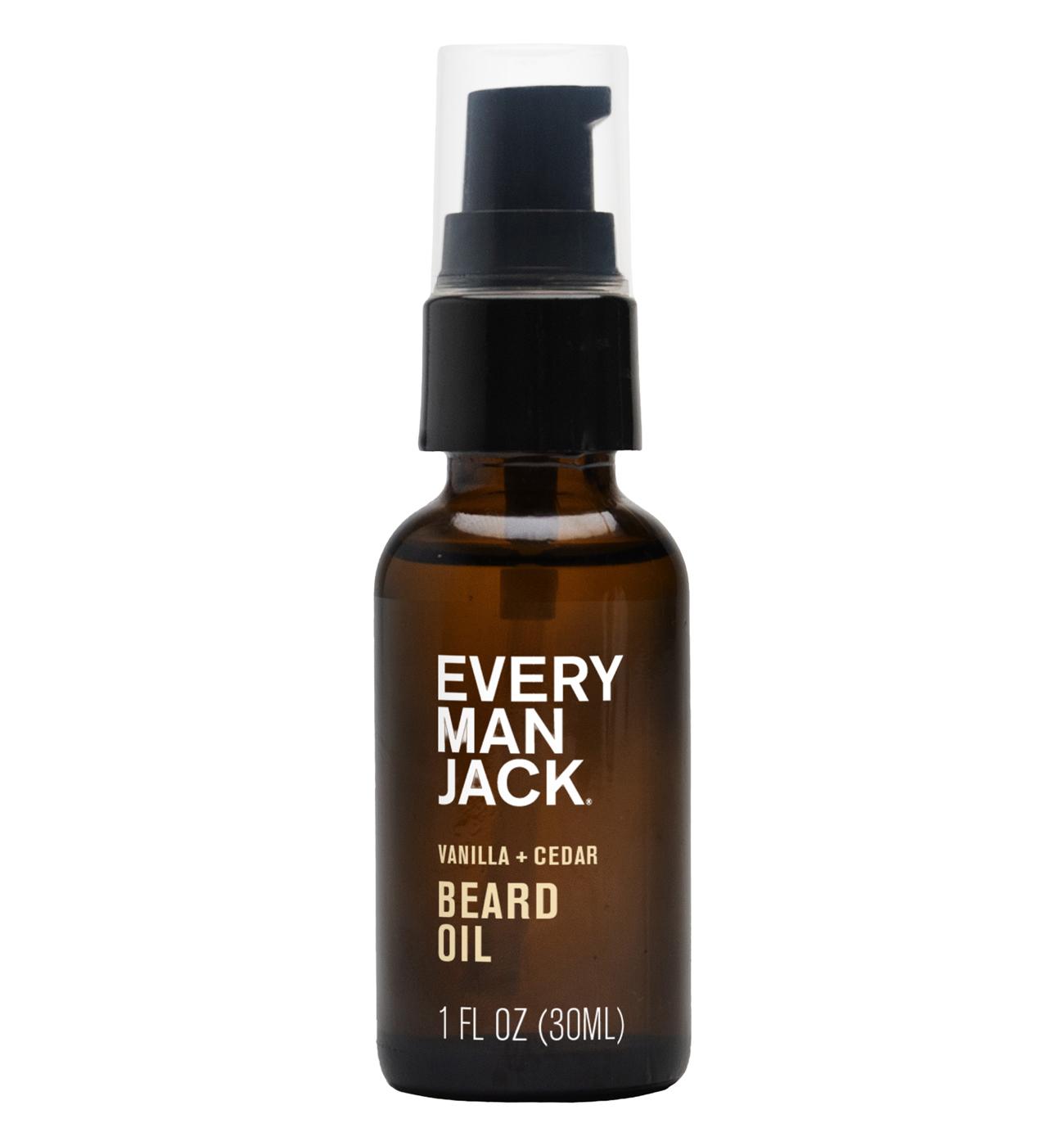 Every Man Jack Beard Oil - Vanilla & Cedar; image 1 of 3