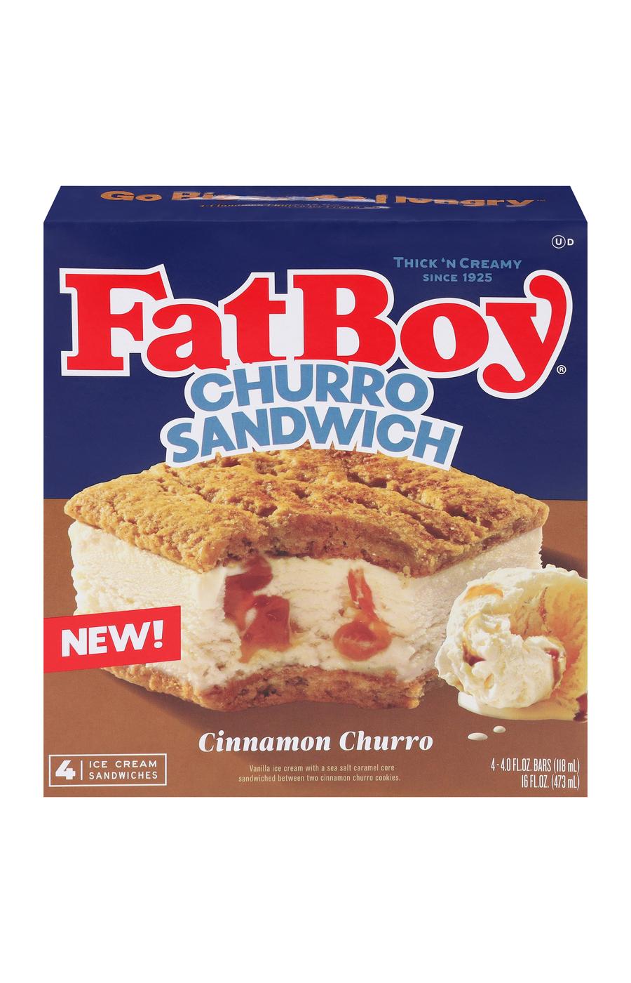 FatBoy Cinnamon Churro Ice Cream Sandwiches; image 1 of 4