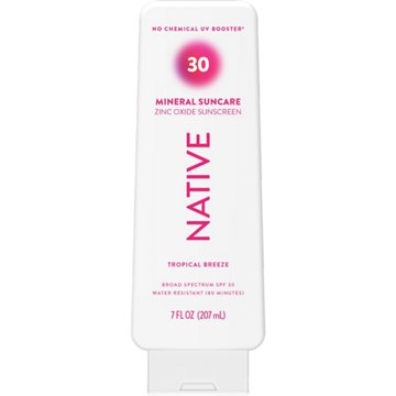 Native Mineral Zinc Oxide Sunscreen Lotion - SPF 30, Tropical Breeze