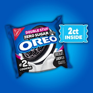 OREO Double Stuf Zero Sugar Chocolate Sandwich Cookies , 10.3 oz