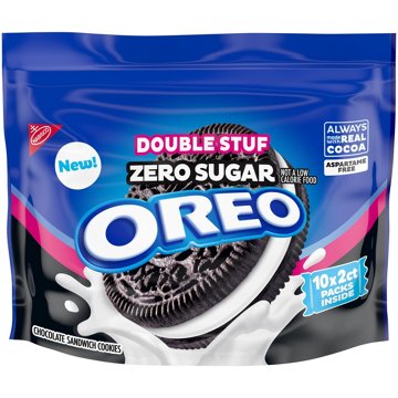 OREO Double Stuf Zero Sugar Chocolate Sandwich Cookies 